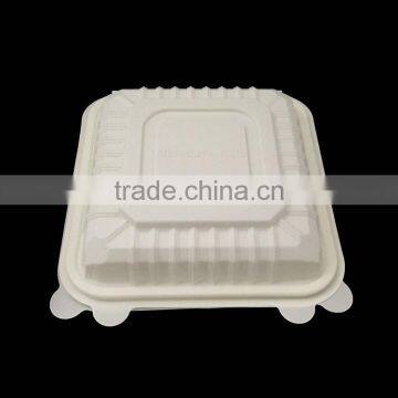 CBT026 Disposable Biodegradable 9 Inch 3 -div Corn Starch Food Container