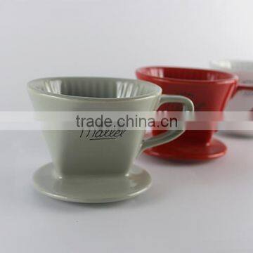 China Suppliers Factory Custom Wholesale Porcelain Dripper, Ceramic Coffee Filter photo-5