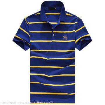 YixigeluoT-shirt Men's Summer 2017 New Men's Stripes, Men's Short Sleeve T-shirt, Brief Men's POLO Lapel T-shirt T-shirt photo-3