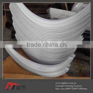 Custom White Arched Plastic Shape Part by Vacuum Forming photo-2