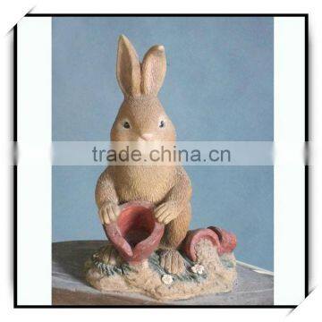 Garden animal decoration birthday gift carving craft of rabbit