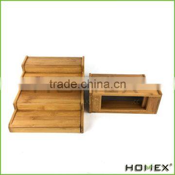 Bamboo 4-tier Kitchen Spice Rack Homex-BSCI