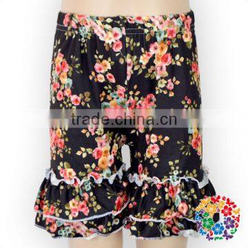 Wholesale Children's Boutique Clothing Blue Soft Summer Baby Girls Ruffle Shorts photo-4