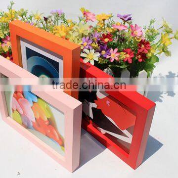 Wooden photo frame multi-color Can be customized