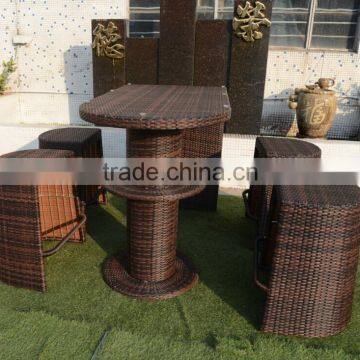 outdoor furniture patio use garden PE rattan/wicker family outdoor bar furniture