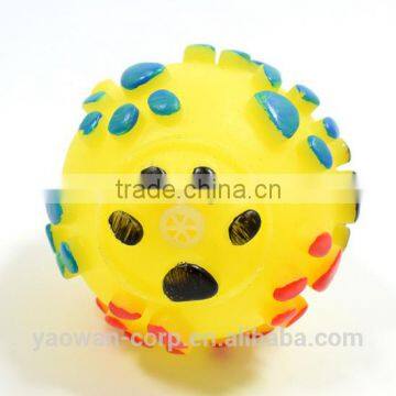 Ringing Paw Prints Pet Dog Toys Vinyl Ball photo-2