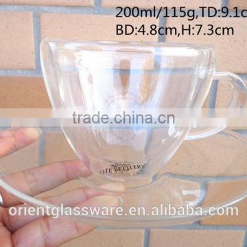 6oz 8oz 10oz 12oz Caffe Latte Espresso Cappuccino color printing coffee mug drinking glass mantiques clear glass coffee tea cup