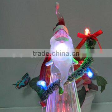 LED Color Changing Xmas Decorations Plastic Santa Claus Hold Led String Lights photo-3