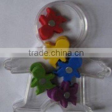 Human shape plastic binder clip with Magnet