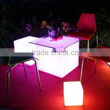 Night club lighting illuminated led cube table 80*80*80cm