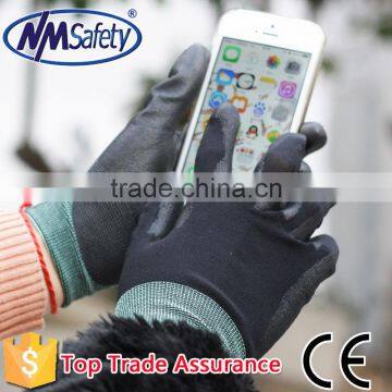 NMSAFETY touch screen PU labor gloves for leisure time and work