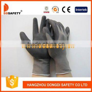 DDSAFETY 2017 Hot Sales Safety Gloves Nitrile Gloves Coated Nylon