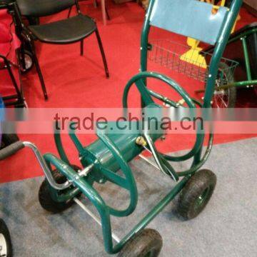 Metal Four Wheel Firm Garden Hose Reel Cart TC4710 photo-2