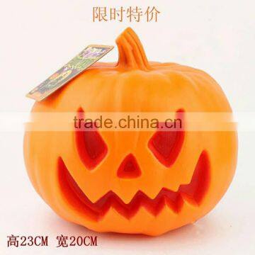 Cheap PU custom decorative lamp, Halloween Pumpkin lamp