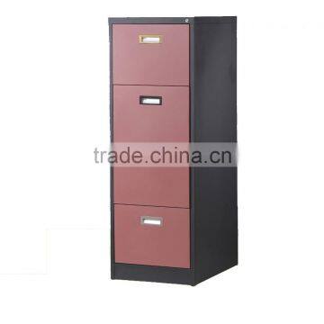 Office Funture 4 Drawer Vertical Cold Rolled Steel Filing Cabinet With Lock Key photo-6