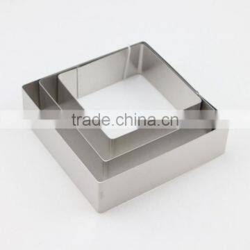 3 Sizes Stainless Steel Rectangular Molding Baking Cake Tools Pastry Rings photo-5