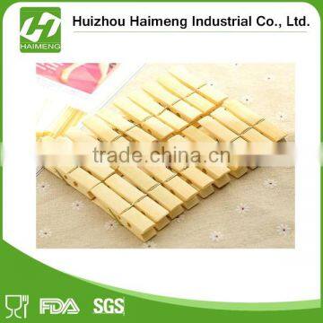 Widly Used Household Natural Bamboo Peg Durable Clothes Pegs