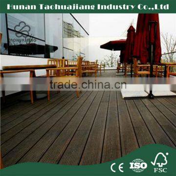 Outdoor Strand Woven Bamboo Decking in Spain