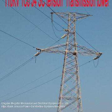 MEGATRO 110KV 1C6 J4 SC Tension Transmission Tower photo-3