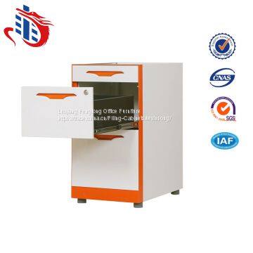 Luoyang Factory Direct 3 Drawers Pedestal Metal Filing Cabinets photo-2