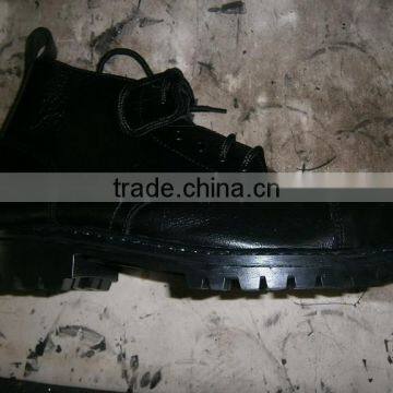 High Quality Military Boot in Genuine Leather Black photo-2