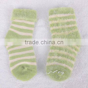 Angora Wool Material Bright Color Knitted Sock photo-3