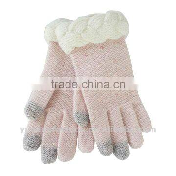 ladies touch screen gloves wool gloves touch panel gloves