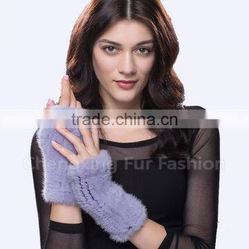 CX-A-08C Wholesale Winter Douable Face Ladies Mink Fur Winter Gloves photo-4