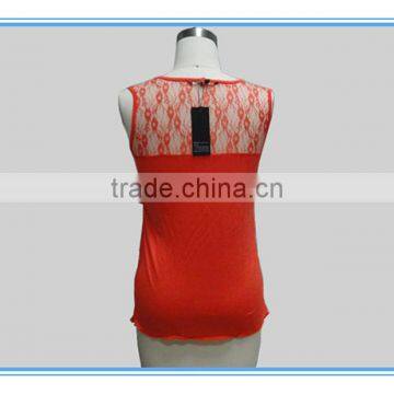 2016 Fashion Red Hot Sale Ladies Lace Vest/Tank Top photo-2