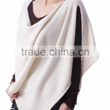 New Italian design fashionable 100% pure cashmere knitting triangle shawl