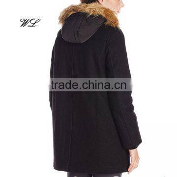 Custom Winter Plain Wool Utility Hooded Coat and Jacket photo-2