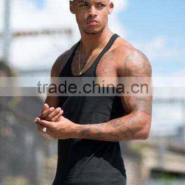 Mens Plain Stringer Vest Bodybuilding Sports Wear Custom Gym Tank Top photo-3
