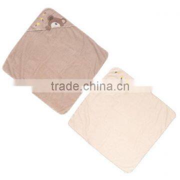 Trade Assurance Custom Embroidery Designs Cotton Terry Fabric Animal Wholesale Kids Bath Poncho Hooded Towel photo-3