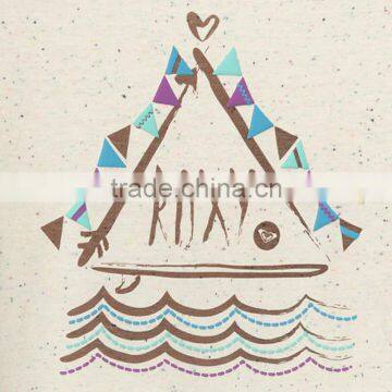 Ladies Cheap Print Tshirt100%bamboo Fiber Tshirt Slubbed Fabric Tshirt photo-3