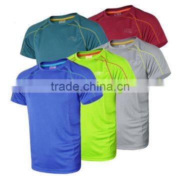 wholesale che o-neck men's tee, short sleeve solid color plain breathable t-shirts, casual dry fit t-shirt