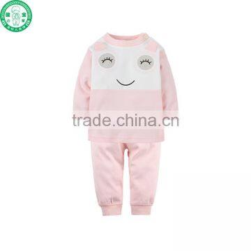 Personalized long sleeve children girl set with OEM Service importing from China