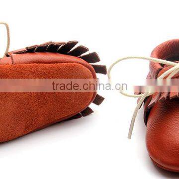 2017 Wholesale Genuine Leather Latest Leather Baby Baba Kids Shoes photo-6