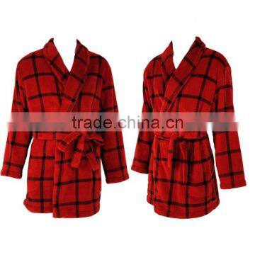 New Design 100% Polyester Ladies Winter Nightwear Merino Wool Bathrobe Woolen photo-2
