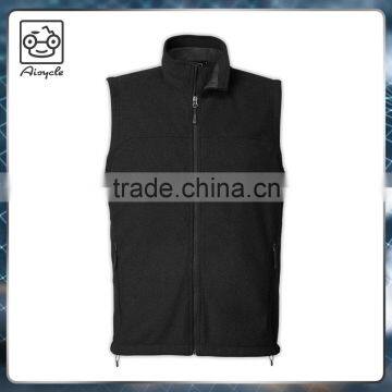 Black formal sleeveless cheap warm winter jacket