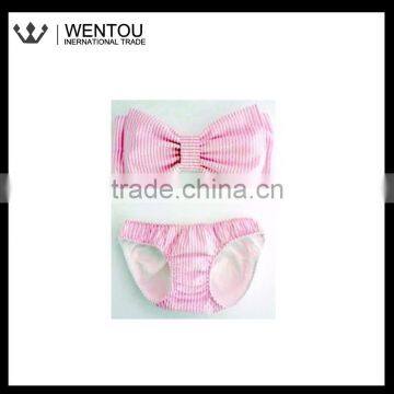 Personalized Seersucker Bow Bikini photo-2