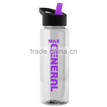 USA Made 32 oz Transparent Sports Bottle With Flip Straw Lid - BPA/BPS-free, FDA Compliant and Comes With Your Logo photo-6