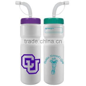 USA Made 20 oz Bike Bottle With Straw Lid - BPA-free, FDA Compliant and Comes With Your Logo photo-4