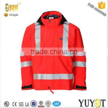 versatile 3 in 1 foul weather hi visibility workwear jacket