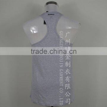 Fashion Design Cotton White Color Tanktop Printed for Men photo-3