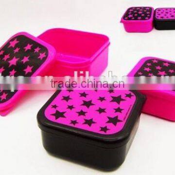 3PCS Square Lunchbox Bento Box Set /storage Box photo-3