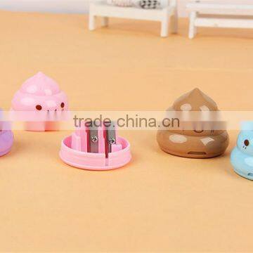 Korea Stationery Shit Pencil Sharpener Shape Double Orifice Double Pole Piece Office & School Supplies photo-4