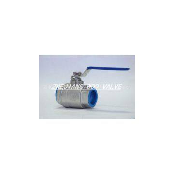 stainless steel 2pc ball valve with locking device