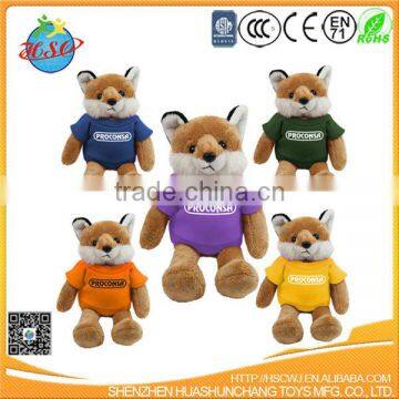 hot selling plush fox keychain