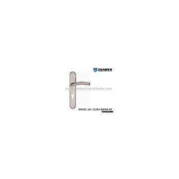 Zinc residential door handles on plate -New style (002)