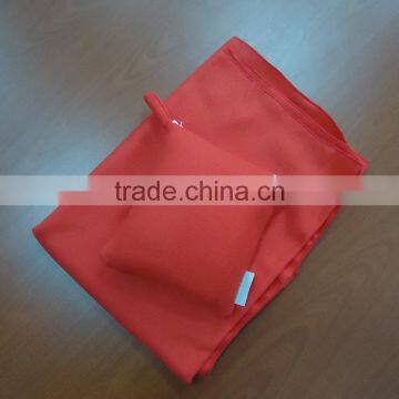 red 2 in 1 blanket with bag portable disposable Canada polar fleece airline blanket